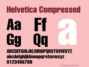 Helvetica-Compressed 001.002图片样张