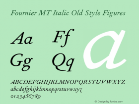 FournierMT-ItalicOsF 001.001图片样张