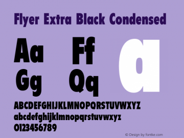 Flyer-ExtraBlackCondensed 001.000图片样张