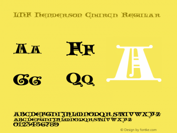 LHF Henderson Church Regular 001.000 Font Sample