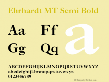 EhrhardtMT-Semibold 001.003图片样张