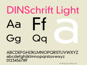 DINNeuzeitGrotesk-Light 001.001图片样张