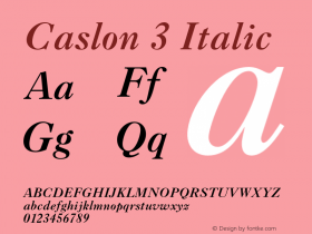 CaslonThree-Italic 001.002图片样张