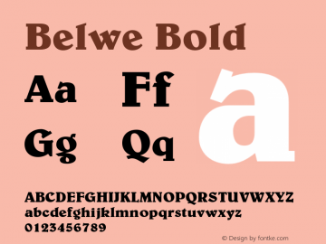 Belwe-Bold 001.002图片样张