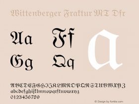 Wittenberger Fraktur MT Dfr 001.001图片样张