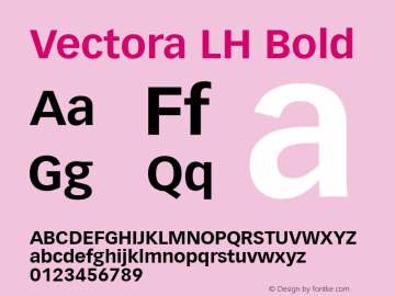 Vectora LH 75 Bold 001.000图片样张