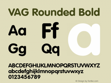 VAG Rounded Bold 001.001图片样张