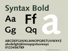 Syntax Bold 001.001图片样张