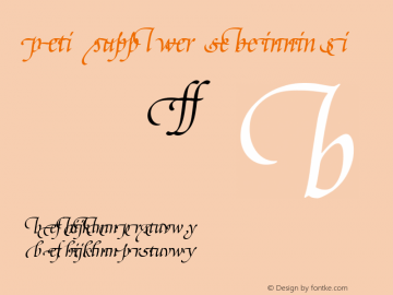 Poetica Supp Lowercase Beginnings I 001.000图片样张