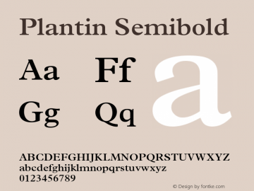 Plantin Semibold 001.002图片样张