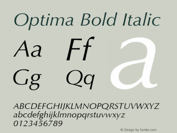 Optima Italic 001.001图片样张