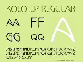 Kolo LP Regular 001.000图片样张