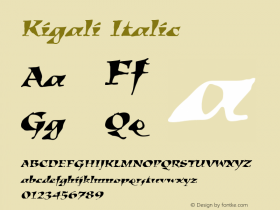 Kigali Italic 001.000图片样张