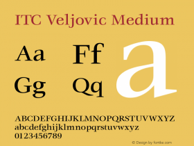 ITC Veljovic Medium 001.001图片样张