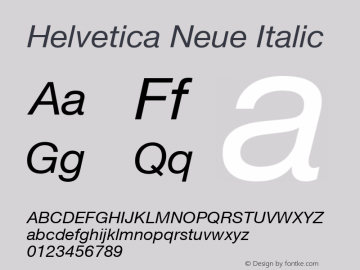 Helvetica 56 Italic 001.102图片样张