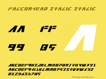 Falconhead Italic Italic 2图片样张