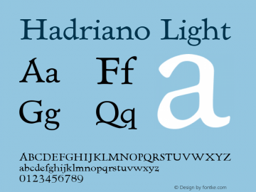 Hadriano Light 001.000图片样张