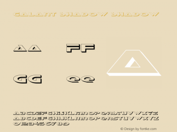 Galant Shadow Shadow 2 Font Sample