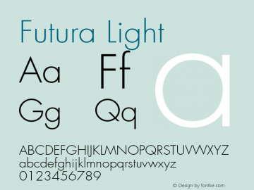 Futura Light 001.002图片样张