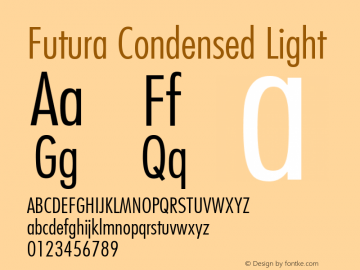 Futura Condensed Light 001.003图片样张