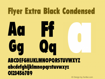 Flyer Extra Black Condensed 001.000图片样张