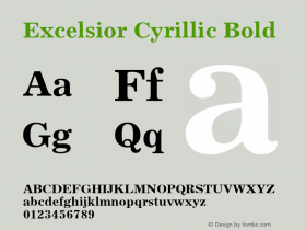 Excelsior Cyrillic Bold 001.000图片样张