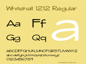 Whitehall 1212 Regular Version 1.0图片样张