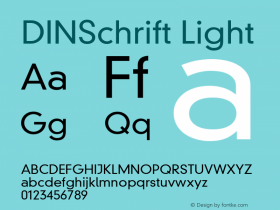 DIN 30640 Neuzeit Grotesk Light 001.001图片样张