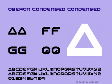Oberon Condensed Condensed 1.2图片样张