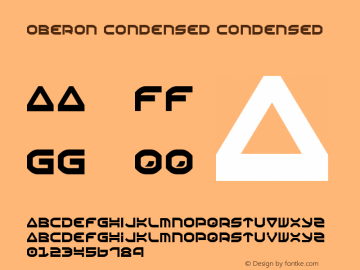 Oberon Condensed Condensed 1.2图片样张