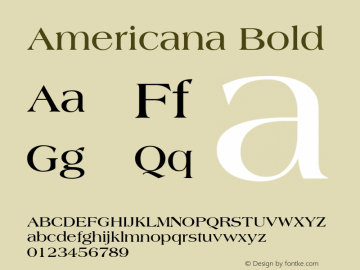 Americana Bold 001.002图片样张