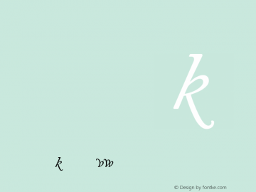 Adobe Caslon Italic Alternate 001.002图片样张