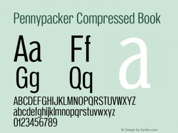 Pennypacker Compressed Book Version 1.002 | web-ttf图片样张
