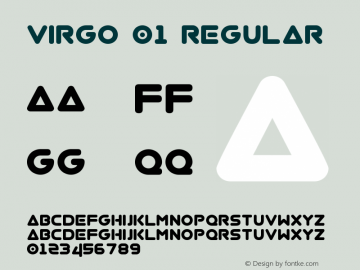 Virgo 01 Regular Version 1.0 Font Sample