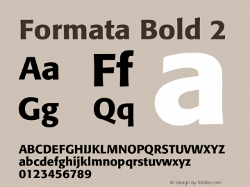 Formata-Bold2 Version 001.001图片样张