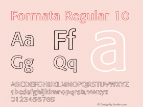 Formata-Regular10 Version 001.000图片样张