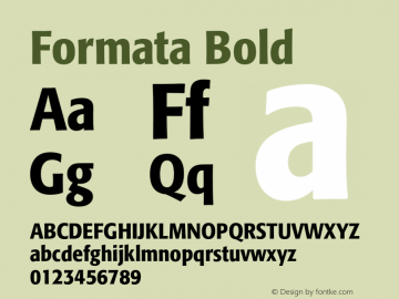 Formata-MediumCondensed Version 001.000图片样张