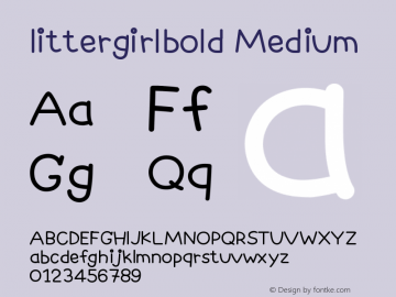 littergirlbold Version 001.000图片样张