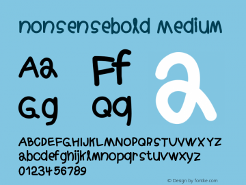 nonsensebold Version 001.000图片样张