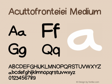 Acuttofronteiei Version 001.000图片样张