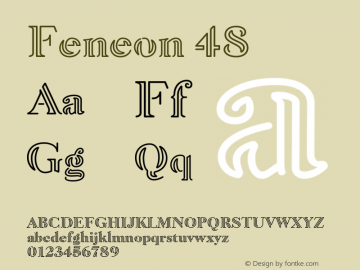 Feneon-48 Version 1.200;FEAKit 1.0;fontTools/otf2ttf 4.10.2; ttfautohint (v1.8.2)图片样张