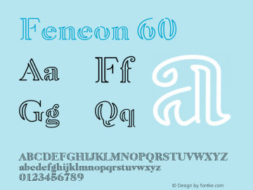 Feneon-60 Version 1.200;FEAKit 1.0;fontTools/otf2ttf 4.10.2; ttfautohint (v1.8.2)图片样张