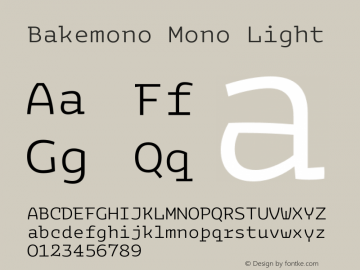 Bakemono Mono Light Version 2.000图片样张