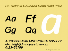 SK Selanik Rounded SemBd Ita Version 1.000图片样张