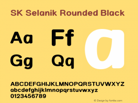 SK Selanik Rounded Black Version 1.000图片样张