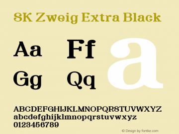 SK Zweig Extra Black Version 1.000图片样张