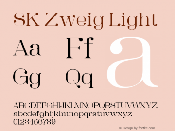 SK Zweig Light Version 1.000图片样张