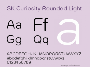 SK Curiosity Rounded Light Version 1.000图片样张