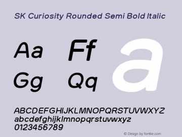 SK Curiosity Rounded SemBd Ita Version 1.000图片样张