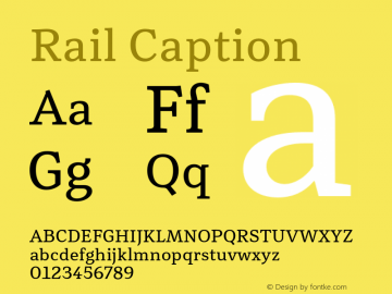 Rail-Caption Version 2.001图片样张